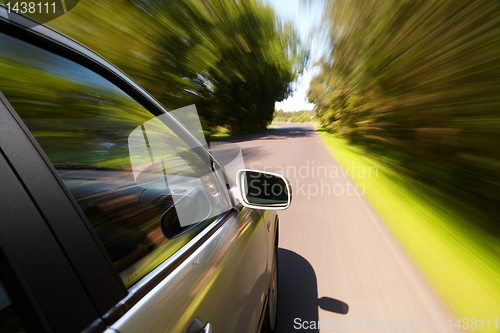 Image of Car driving fast