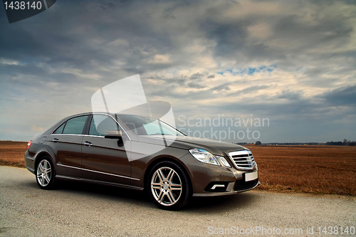 Image of Front view of a Luxury car