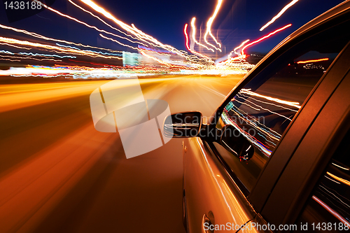 Image of Car driving fast