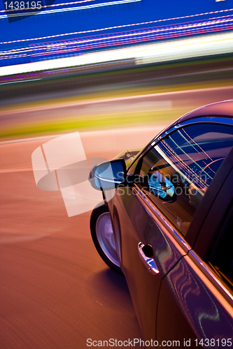 Image of car driving fast