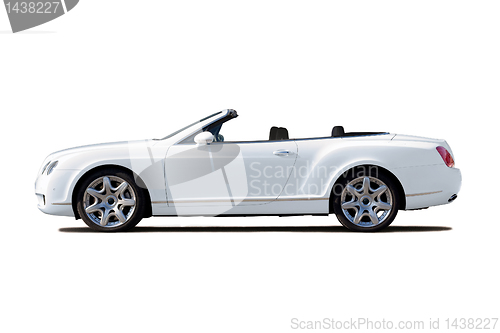 Image of White cabriolet