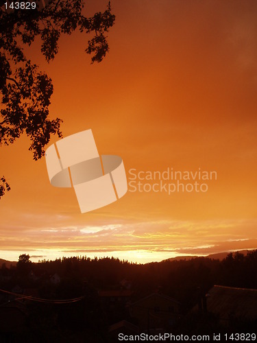 Image of Rainy sunset