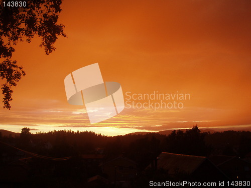 Image of Rainy sunset