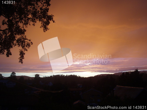 Image of Rainy sunset