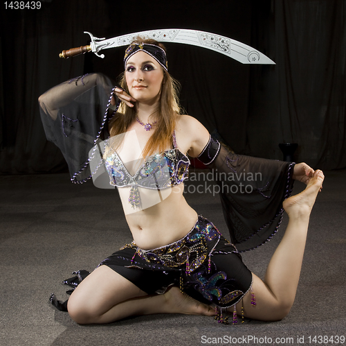 Image of oriental woman dancer