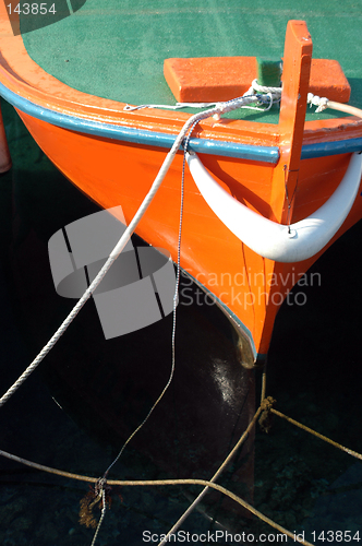 Image of orange boat