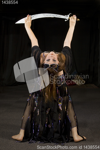 Image of oriental woman dancer