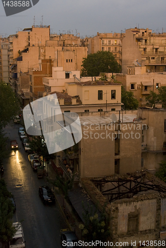 Image of athens at night