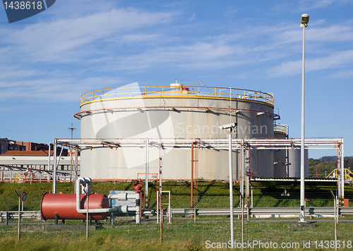 Image of oil tank refinery