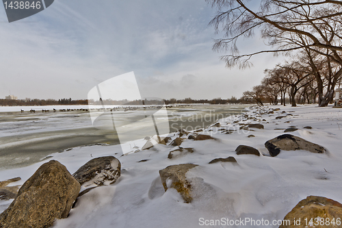 Image of Frozen lake