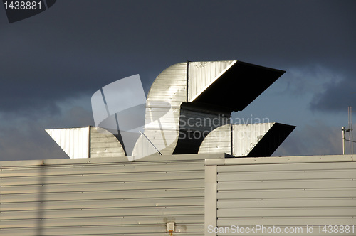 Image of Three pipes of ventilation