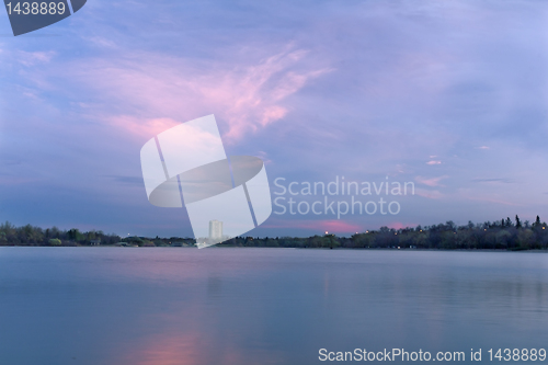 Image of Clouds over Wascana lake