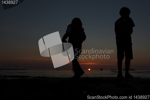 Image of Midsummer sunset