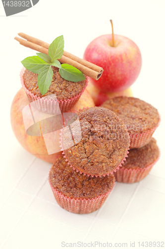 Image of muffins with apple