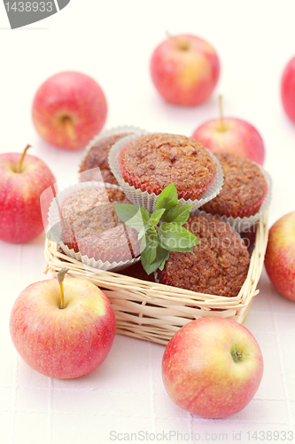 Image of muffins with apple