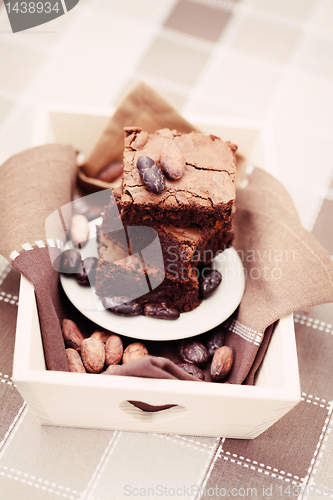 Image of delicious brownie 