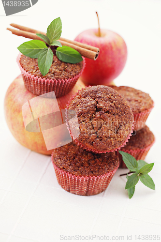 Image of muffins with apple