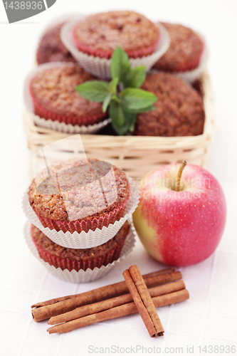 Image of muffins with apple