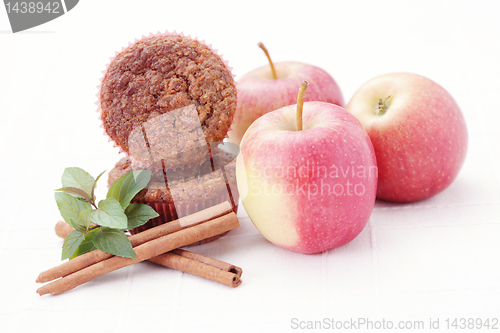 Image of muffins with apple