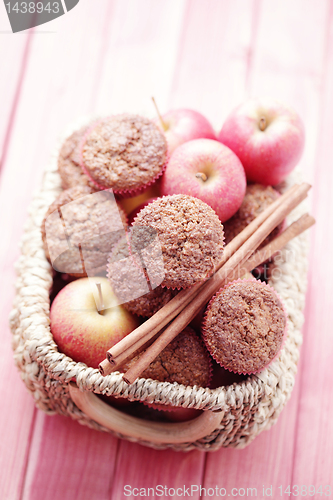 Image of muffins with apple