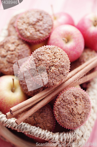 Image of muffins with apple