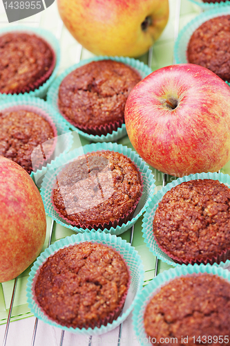 Image of muffins with apple