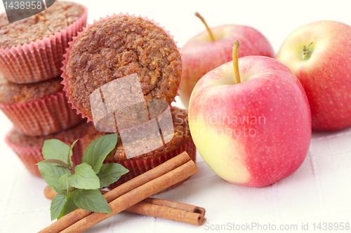 Image of muffins with apple