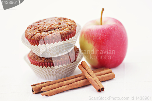 Image of muffins with apple