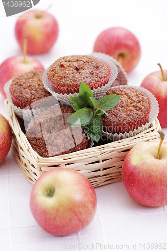 Image of muffins with apple