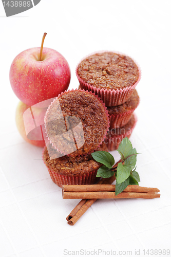 Image of muffins with apple
