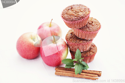 Image of muffins with apple