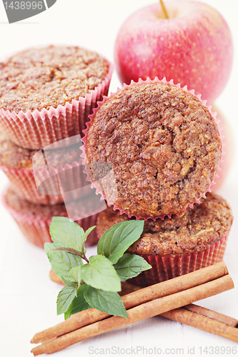 Image of muffins with apple