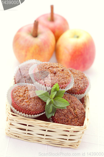 Image of muffins with apple