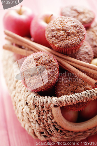 Image of muffins with apple