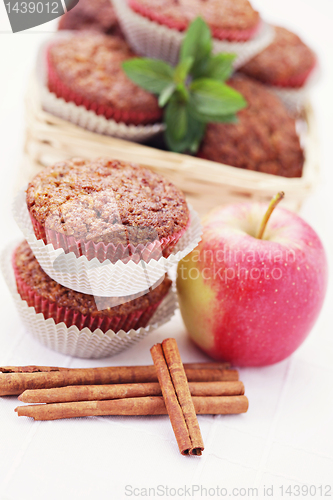 Image of muffins with apple