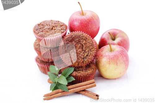 Image of muffins with apple