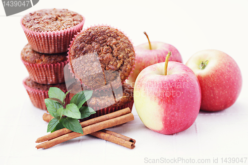 Image of muffins with apple