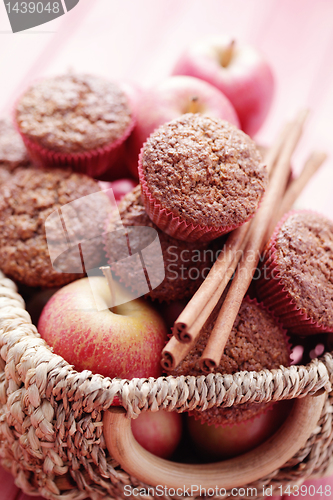 Image of muffins with apple