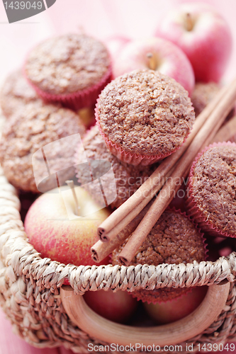 Image of muffins with apple