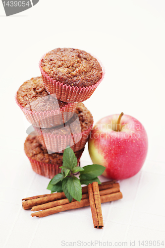 Image of muffins with apple