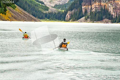 Image of Canoeing on the magnificent Lake Louis 