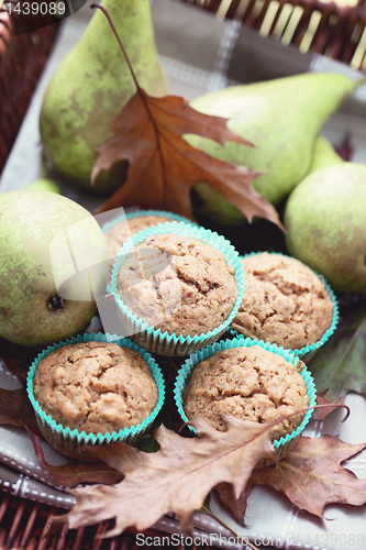 Image of muffins with pear