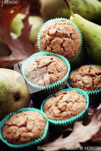 Image of muffins with pear