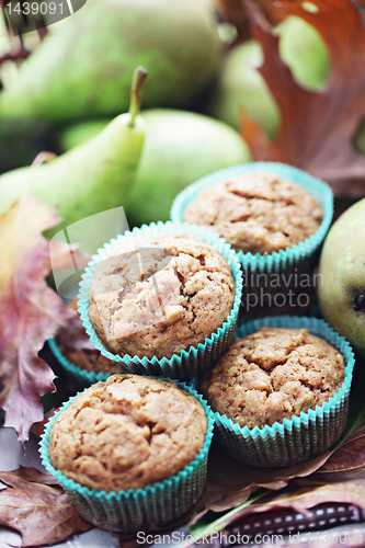 Image of muffins with pear