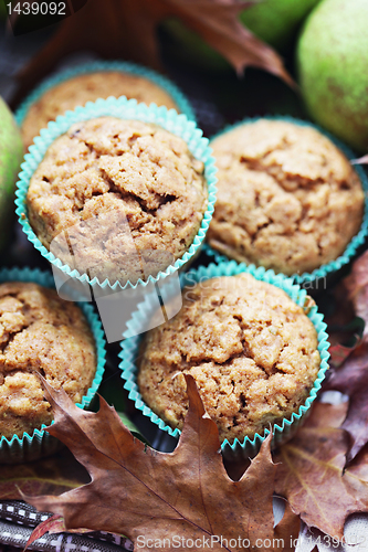 Image of muffins with pear