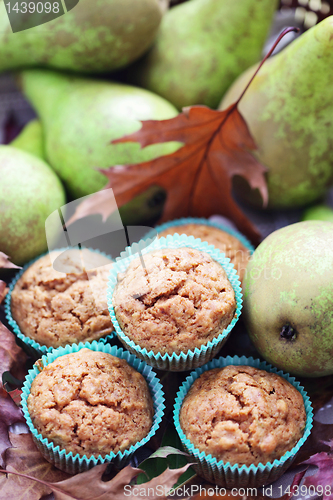 Image of muffins with pear