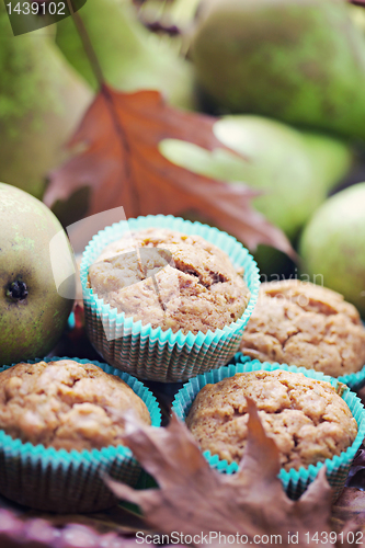 Image of muffins with pear