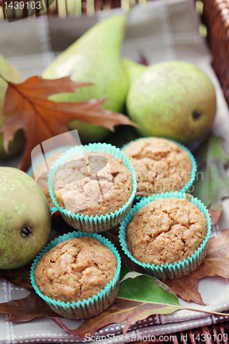 Image of muffins with pear