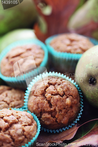 Image of muffins with pear