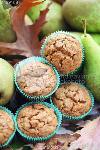 Image of muffins with pear